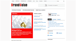 Desktop Screenshot of brandvalue.pl